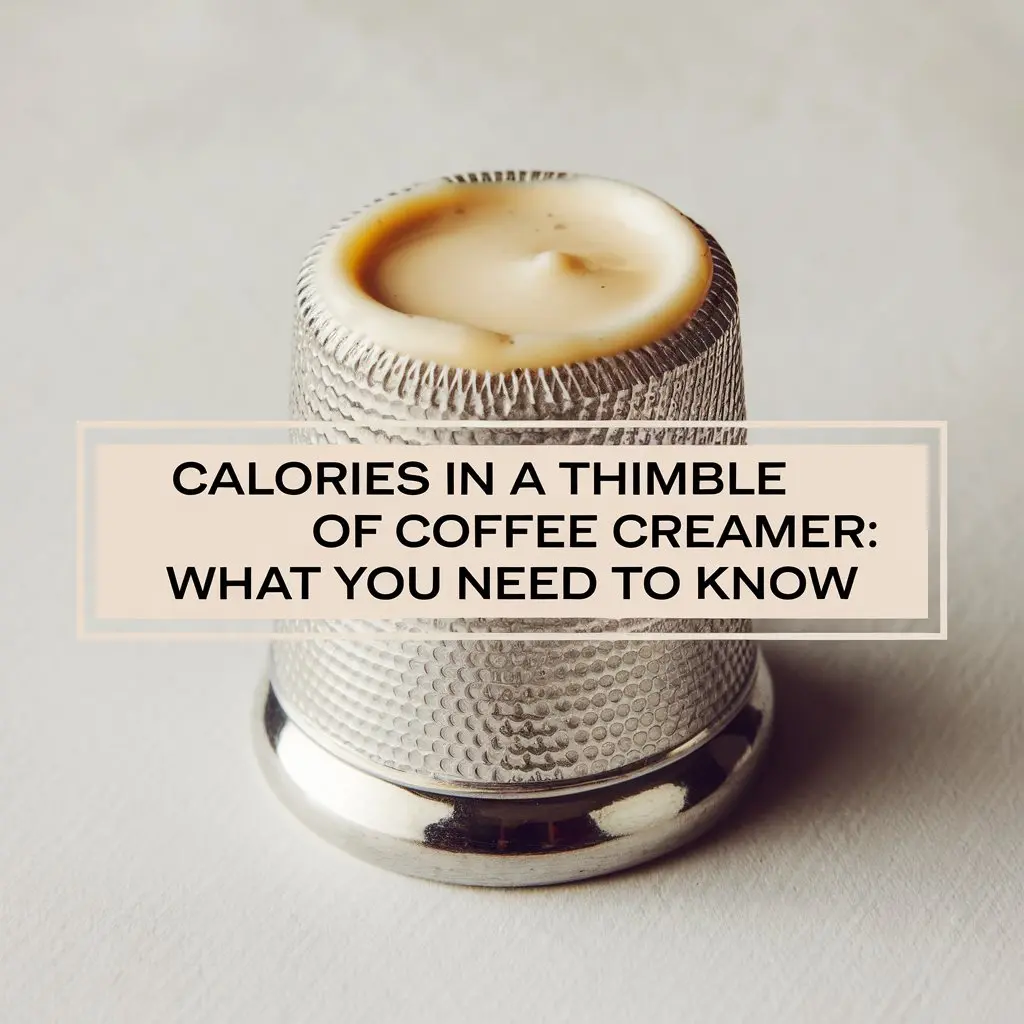 Calories in a Thimble of Coffee Creamer: What You Need to Know